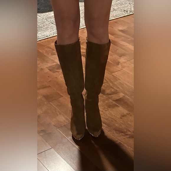 Michael kors suede knee high brown boots 7.5 EUC - Picture 2 of 8